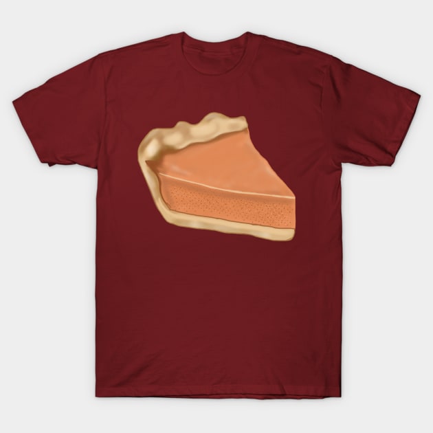 A Slice of Pie- Pumpkin Pie T-Shirt by tesiamarieart